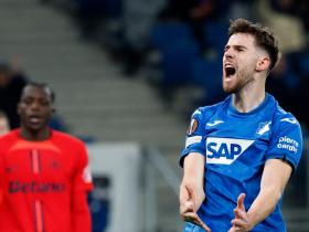 霍芬海姆球员欧战资格遥不可及,保级至关重要 霍芬海姆球员欧战资格遥不可及,保级至关重要